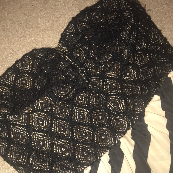 long strapless sundress prom dress homecoming - Picture 3 of 5